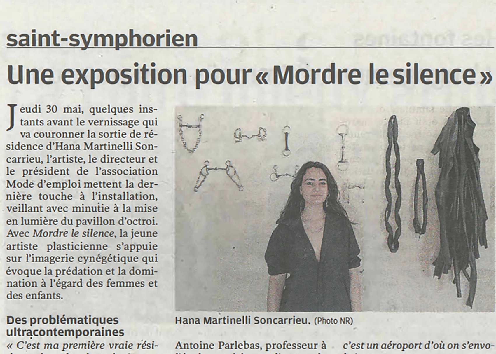 Une exposition pour 'Mordre le Silence'